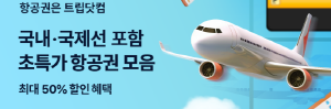 항공권 50%할인