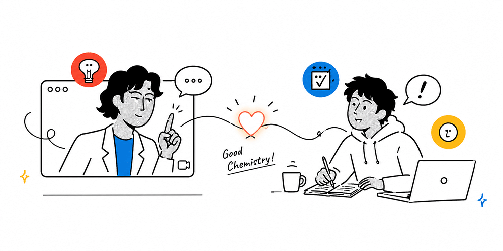 선생님과 학생의 좋은 케미로 이어지는 1:1 화상과외